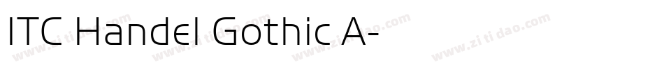 ITC Handel Gothic A字体转换 ITC Handel Gothic A字体转换